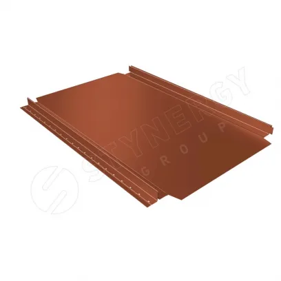 Фальцевая кровля Смарт Фальц Про CORUNDUM50® RAL 8004 0,5 медно-коричневый