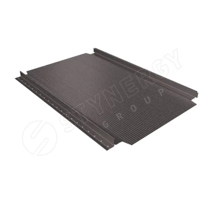 Фальцевая кровля Смарт Фальц Про гофрированный GRAPHITE45® матовый RR 32 0,45 серо-коричневый
