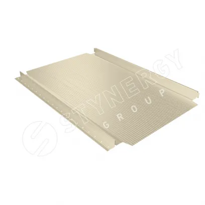 Фальцевая кровля Смарт Фальц Про гофрированный CORUNDUM50® RAL 1015 0,5 светлая слоновая кость