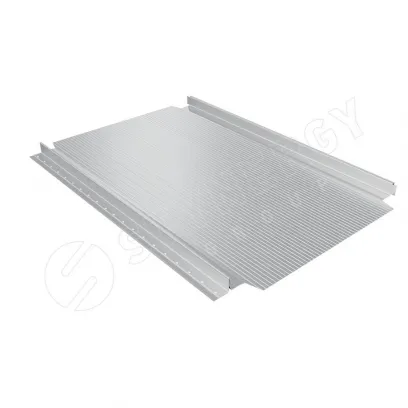 Фальцевая кровля Смарт Фальц Про гофрированный CORUNDUM50® RAL 7004 0,5 сигнальный серый
