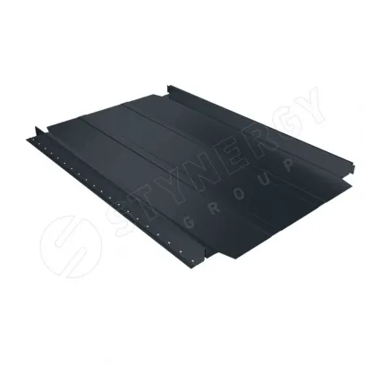 Фальцевая кровля Смарт Фальц Про широкое ребро жёсткости CORUNDUM50® RAL 7016 0,5 антрацитово-серый