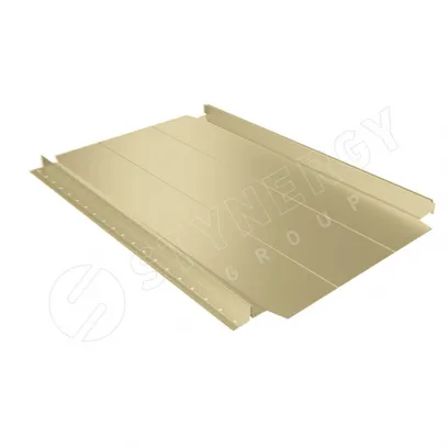 Фальцевая кровля Смарт Фальц Про узкое ребро жёсткости CORUNDUM50® RAL 1014 0,5 слоновая кость