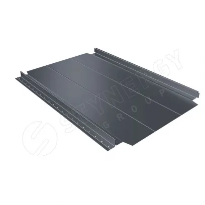 Фальцевая кровля Смарт Фальц Про узкое ребро жёсткости CORUNDUM50® RAL 7024 0,5 графитовый серый