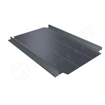 Фальцевая кровля Смарт Фальц Про узкое ребро жёсткости CORUNDUM50® матовый RAL 7024 0,5 графитовый серый