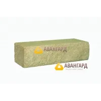 Кирпич рваный угловой Авангард горчичный ДКЛТ М250 220х90х65 мм