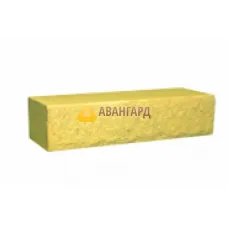 Кирпич рваный угловой Авангард лимонный ДКЛТ М250 220х90х65 мм