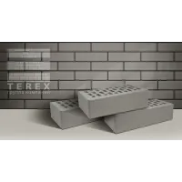 Кирпич облицовочный Terex, Серый, Гладкий, 1 НФ, М175, 250х120х65 мм 