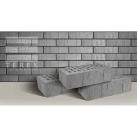 Кирпич облицовочный Terex, Серый, Шале, 1 НФ, М175, 250х120х65 мм 
