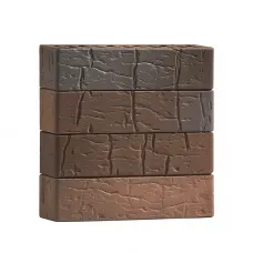 Кирпич облицовочный Volgabrick, Флэш Руст №70/90, 0,7 НФ, М200, 250х85х65 мм 