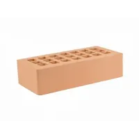 Кирпич облицовочный ЖКЗ персик гладкий 1 НФ М150 250х120х65 мм 