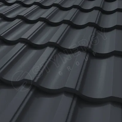 Металлочерепица Гарда GRAPHITE45® RAL 7024 0,45 графитовый серый