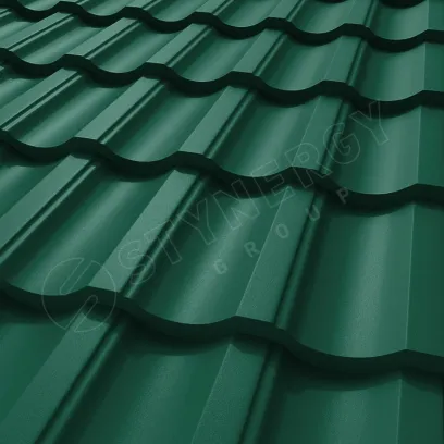 Металлочерепица Гарда CORUNDUM50® матовый RAL 6005 0,5 зелёный мох